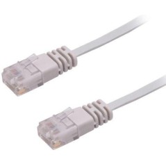 MicroConnect UUTP CAT6 5M Grey Flat - High-Speed, Reliable Ethernet Cable (V-UTP605-FLAT)
